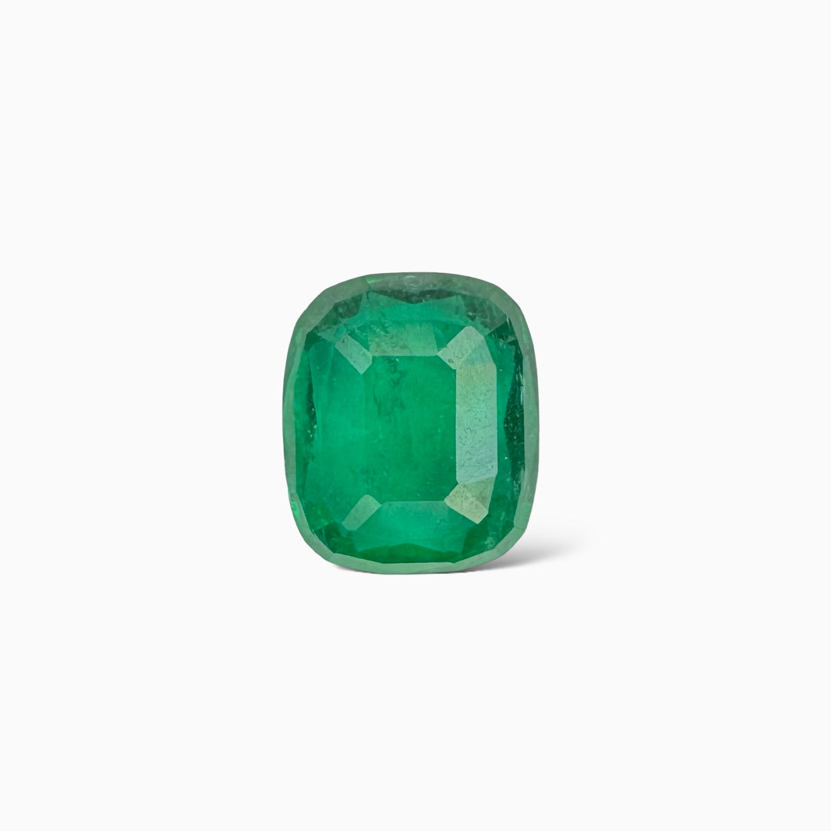 Natural Zambian Emerald Stone 4.35 carats Cushion Cut 12x10m