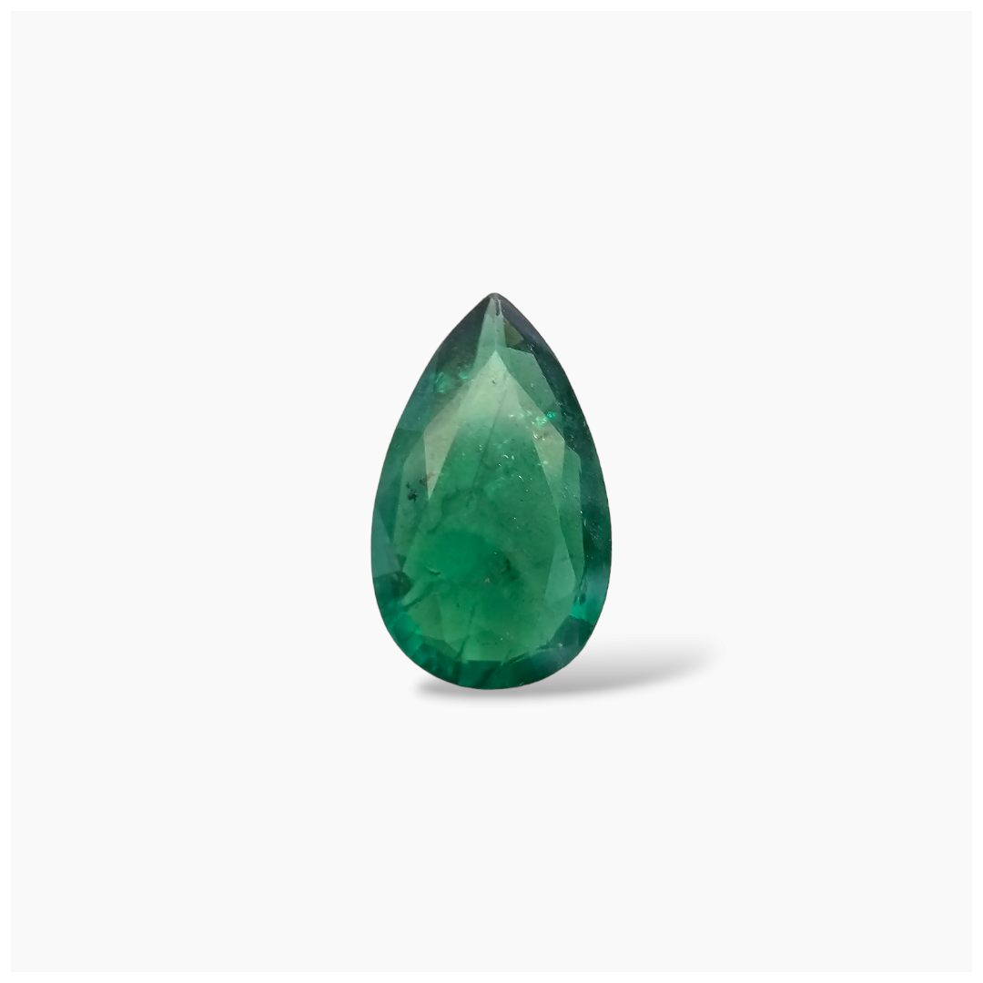 online Natural Zambian Emerald Stone 4.39 Carats Pear Cut (16.5x10 mm) 