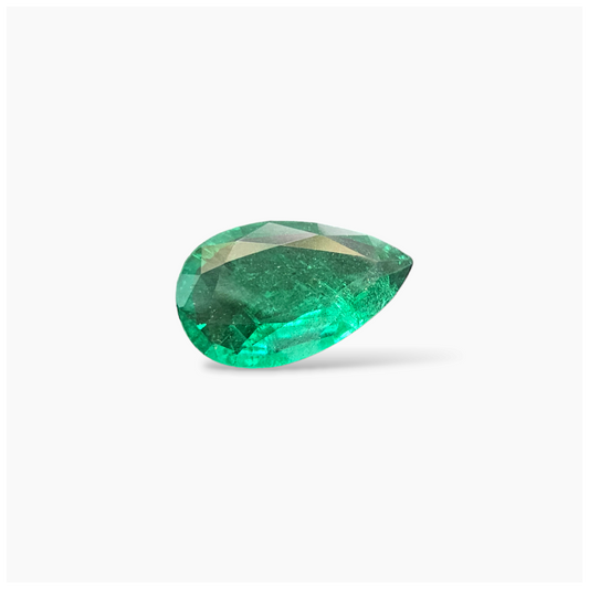 buy Natural Zambian Emerald Stone 4.39 Carats Pear Cut (16.5x10 mm)