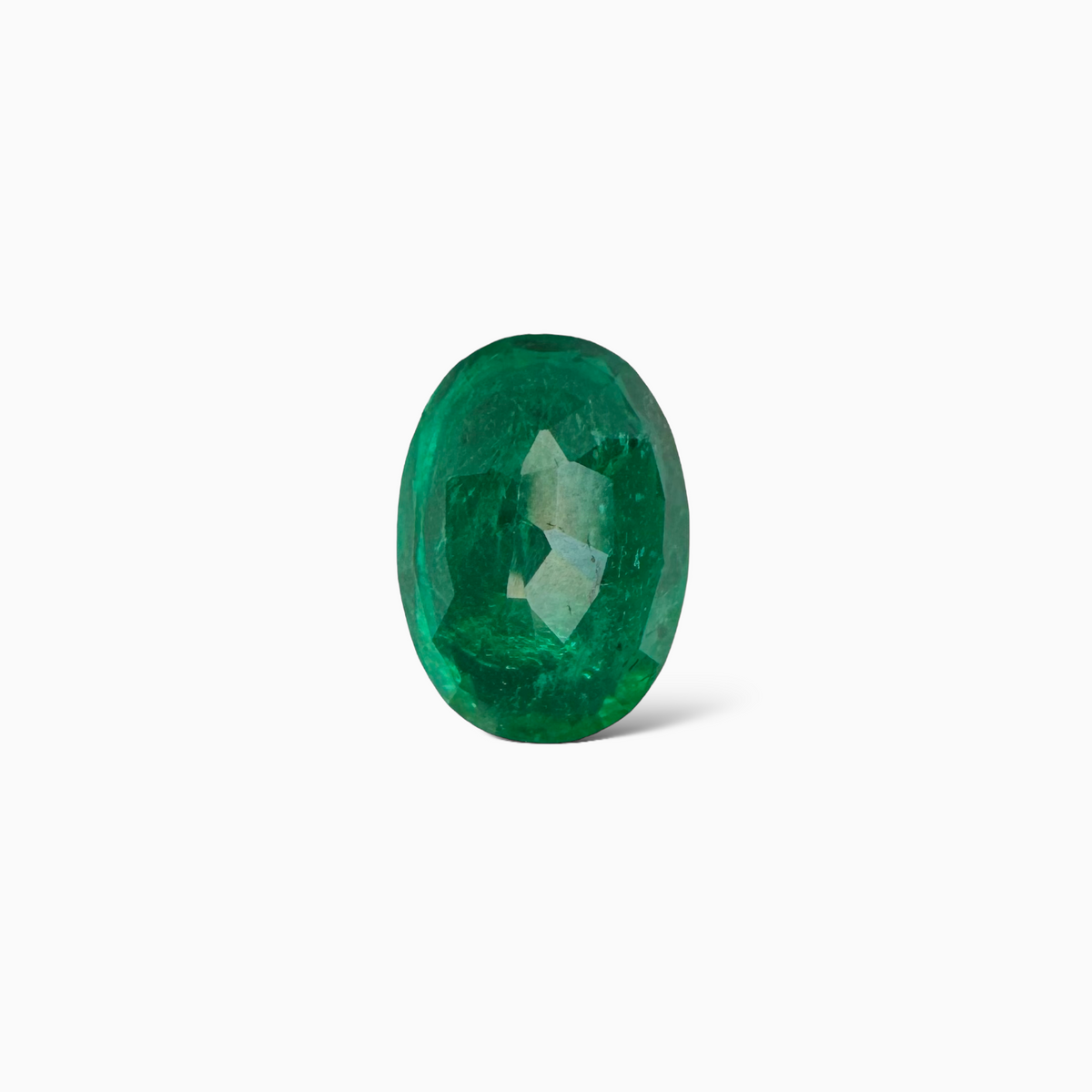 Natural Zambian Emerald Stone 4.41 Carat Oval Cut 11x9mm  12.7x9.1mm