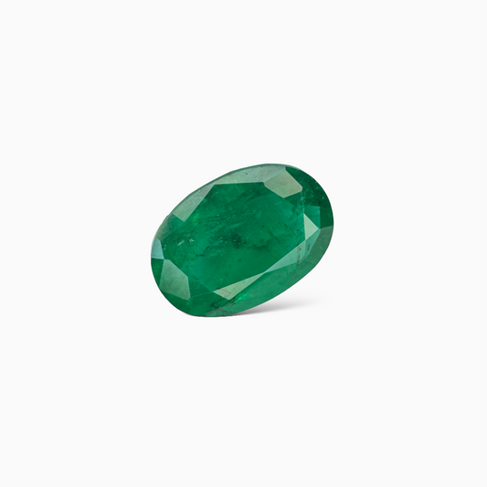 Natural Zambian Emerald Stone 4.41 Carat Oval Cut 11x9mm  12.7x9.1mm