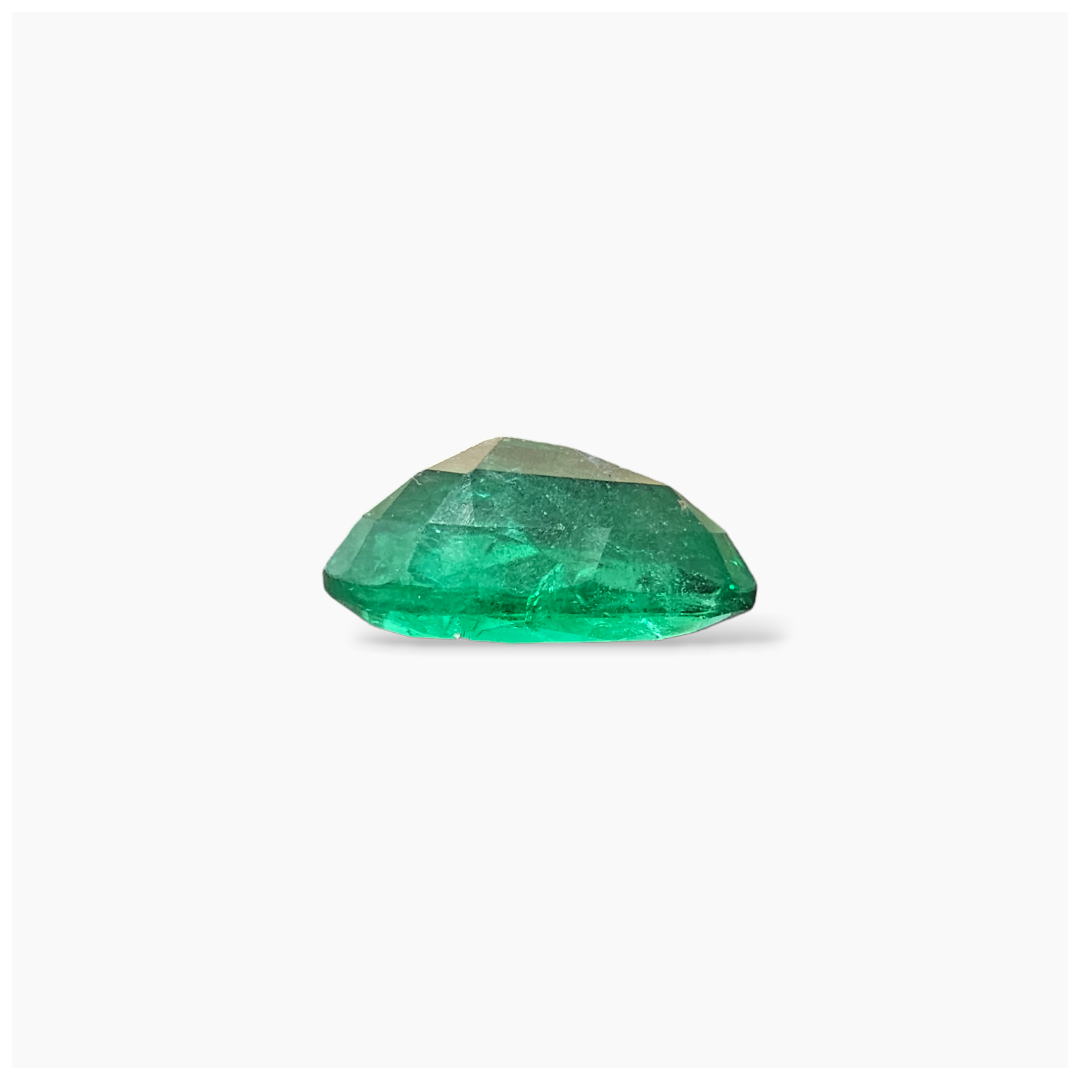 loose Natural Zambian Emerald Stone 4.41 Carats Pear Cut (14x8 mm ) 