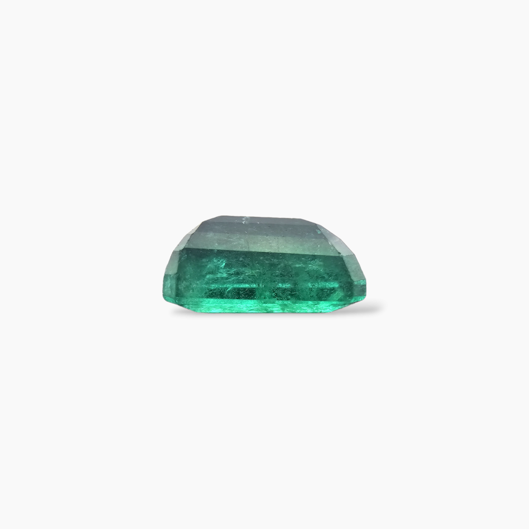 loose Natural Zambian Emerald Stone 4.42 Carats Emerald Cut ( 11.6x7.5x5.8 mm )