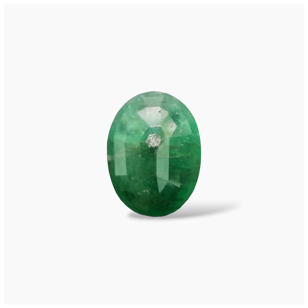 Natural Zambian Emerald Stone 4.45 Carats Oval Cut (12.5x9.5 mm)