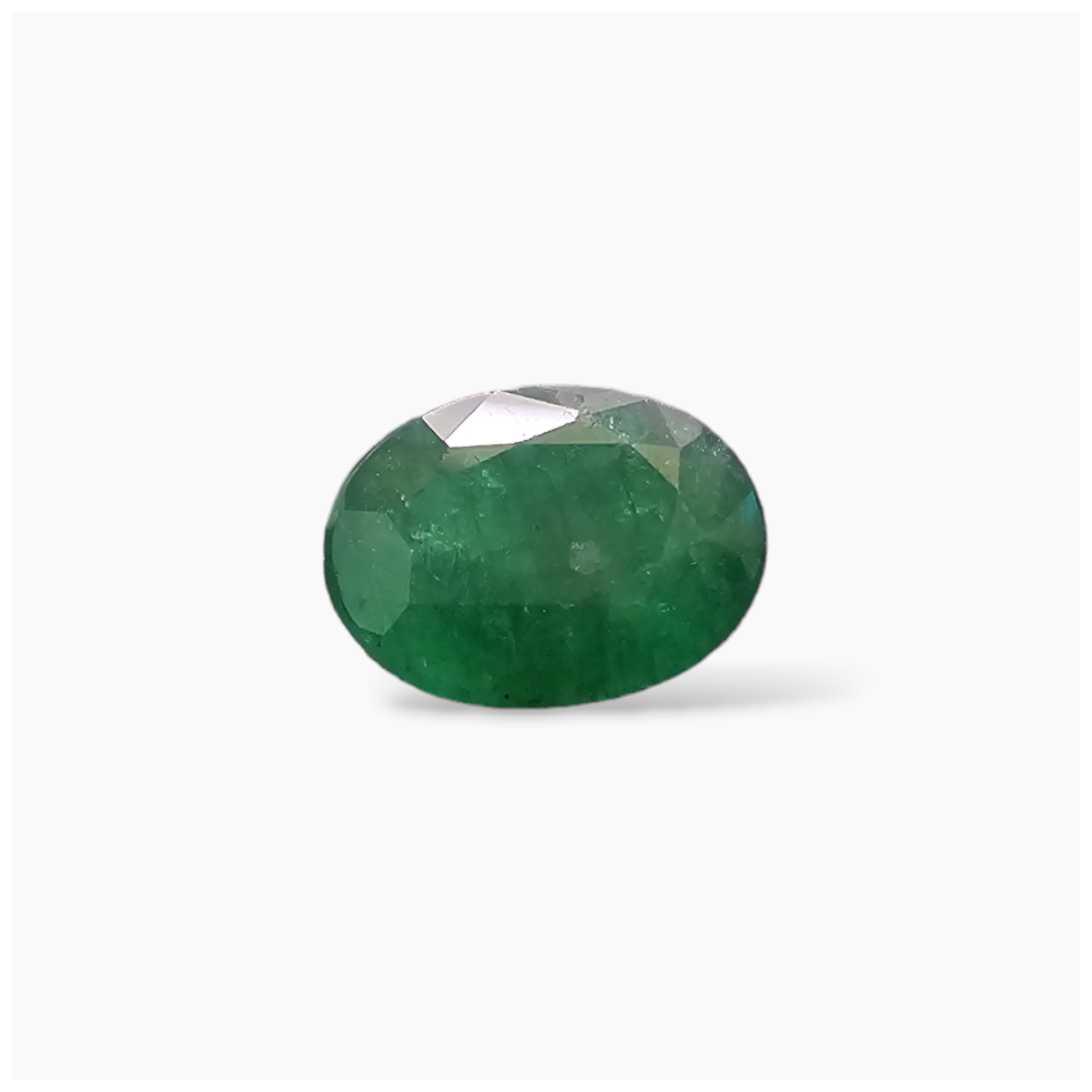 Natural Zambian Emerald Stone 4.45 Carats Oval Cut (12.5x9.5 mm)