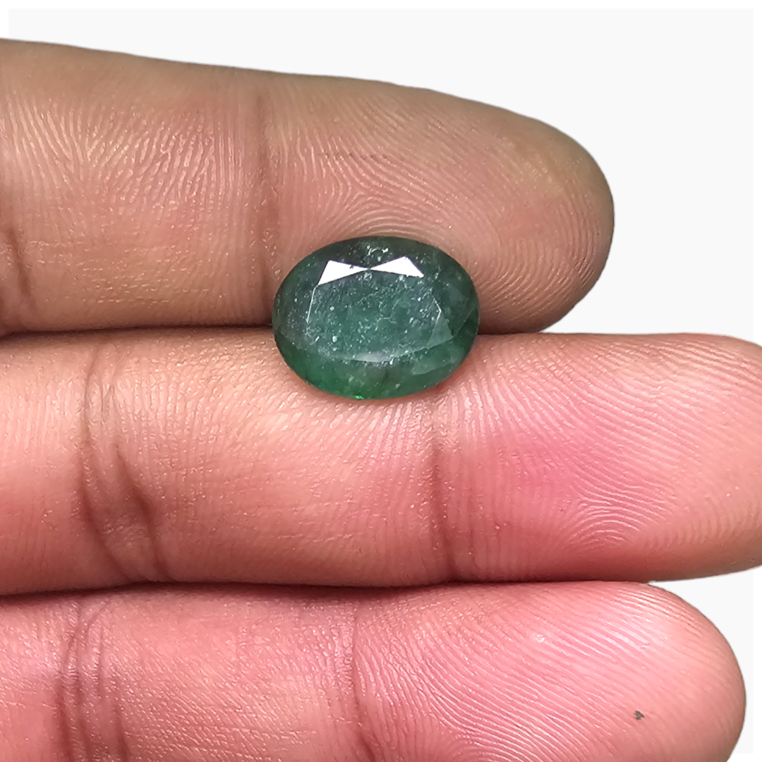Natural Zambian Emerald Stone 4.46 Carats Oval Cut (13x10.5 mm)