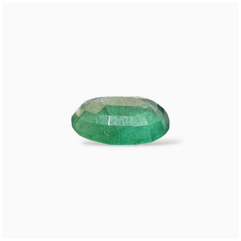 loose Natural Zambian Emerald Stone 4.46 Carats Oval Cut (13x10.5 mm)