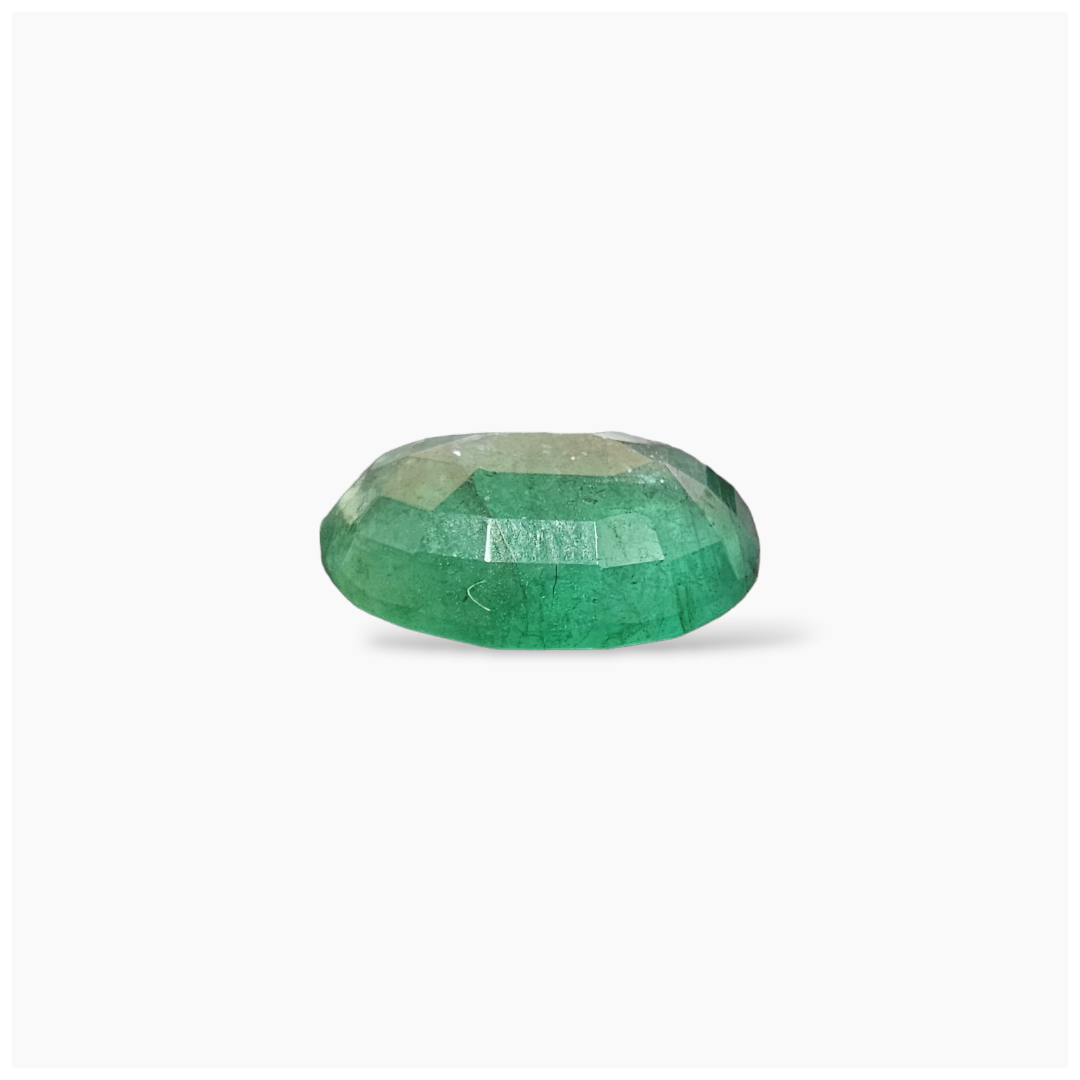 loose Natural Zambian Emerald Stone 4.46 Carats Oval Cut (13x10.5 mm)