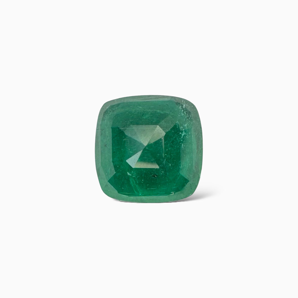 Natural Zambian Emerald Stone 4.48 carat Cushion Cut 10.2x10.2mm