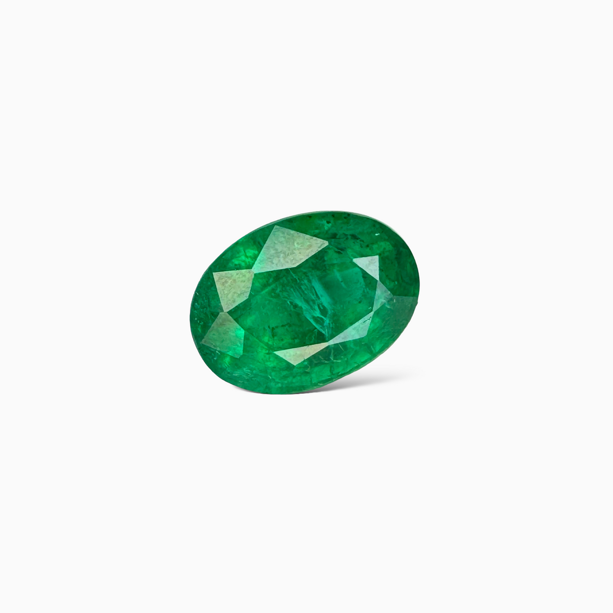 Natural Zambian Emerald Stone 4.56 carat  Oval Cut  11.6x8.6 mm