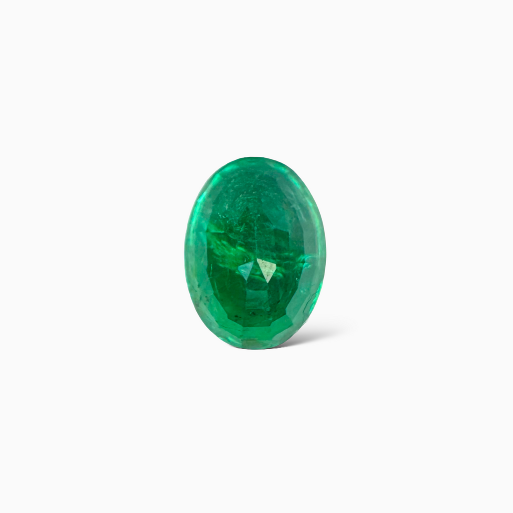 Natural Zambian Emerald Stone 4.56 carat  Oval Cut  11.6x8.6 mm