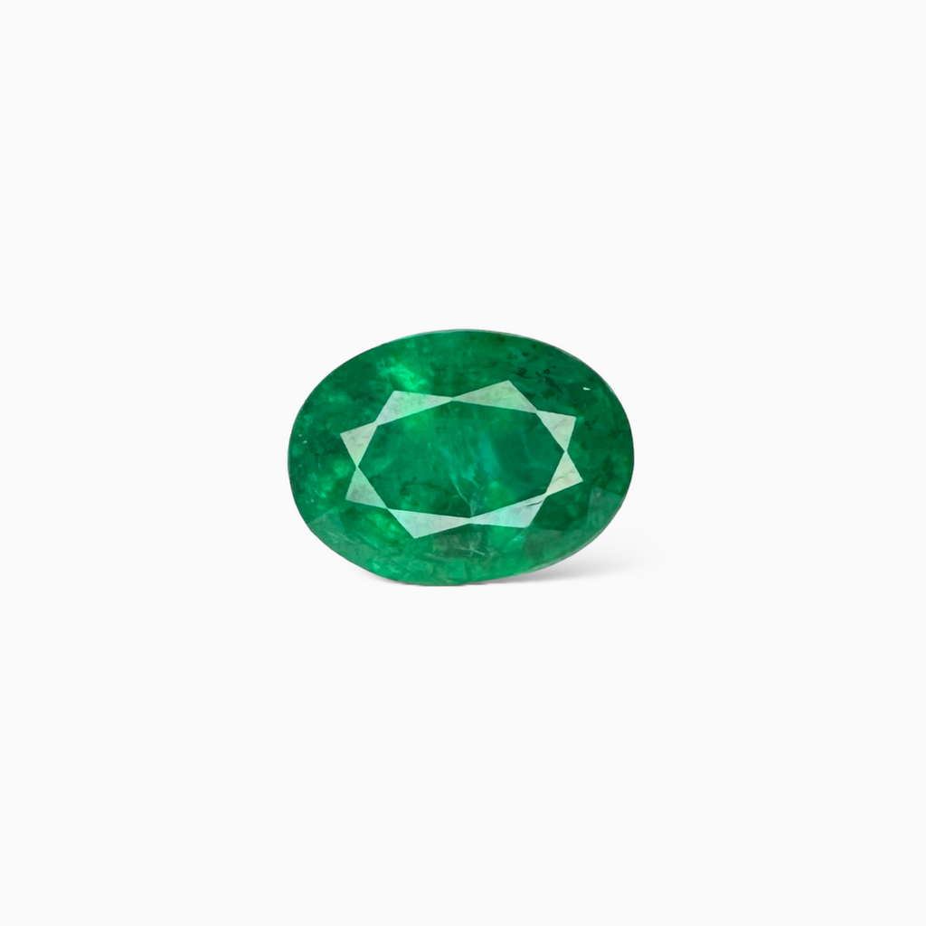 Natural Zambian Emerald Stone 4.56 carat  Oval Cut  11.6x8.6 mm