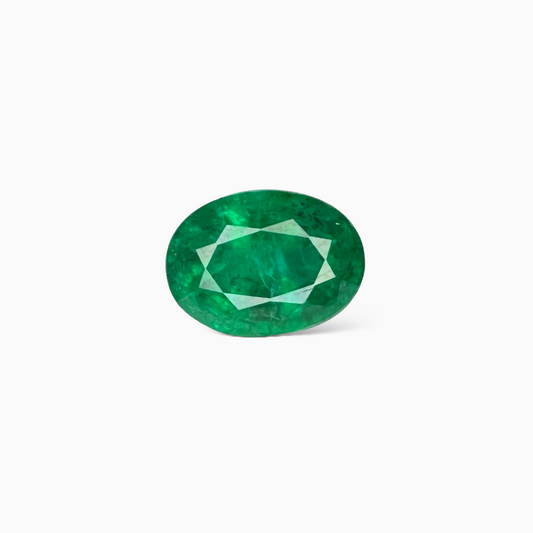Natural Zambian Emerald Stone 4.56 carat  Oval Cut  11.6x8.6 mm