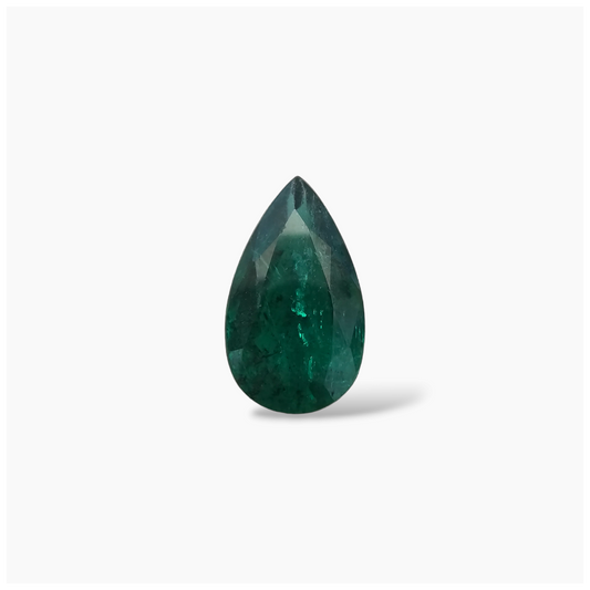 Natural Zambian Emerald Stone 4.61 Carats Pear Cut (15x9 mm )