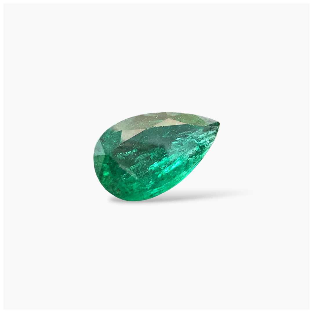 shop Natural Zambian Emerald Stone 4.61 Carats Pear Cut (15x9 mm  )