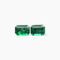 buy Natural Zambian Emerald Stone 4.66 Carats Emerald Cut Pair