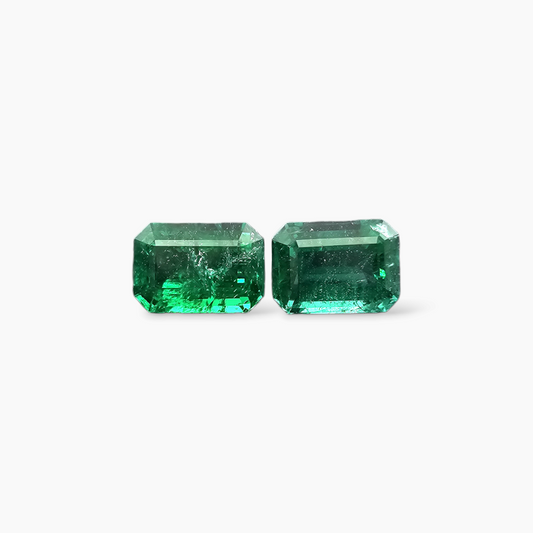 buy Natural Zambian Emerald Stone 4.66 Carats Emerald Cut Pair