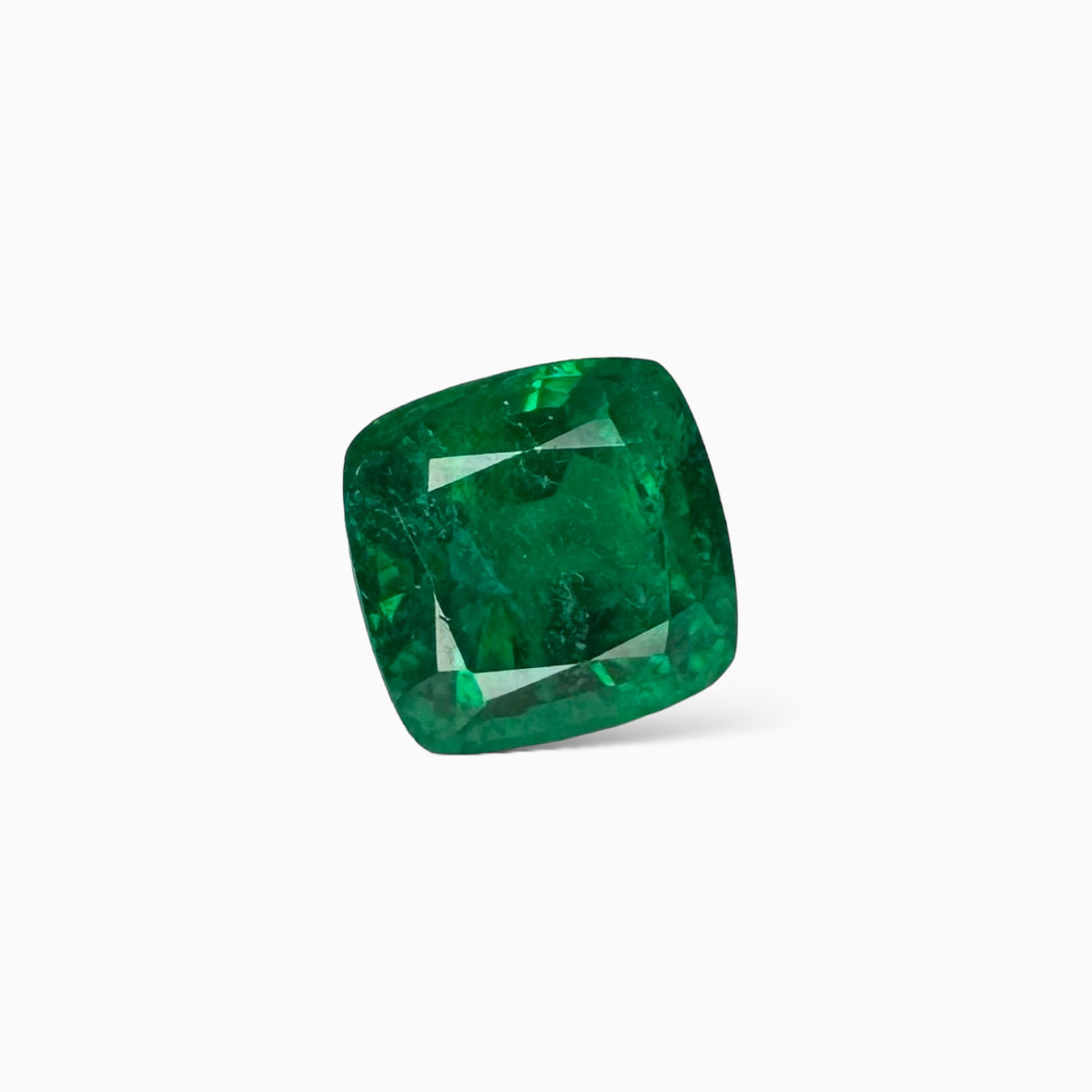 Natural Zambian Emerald Stone 4.73 carats Cushion Cut 9.6x9.4mm
