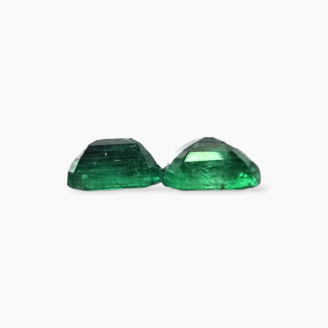 shop Natural Zambian Emerald Stone 9.73 Carats Emerald Cut Pair 