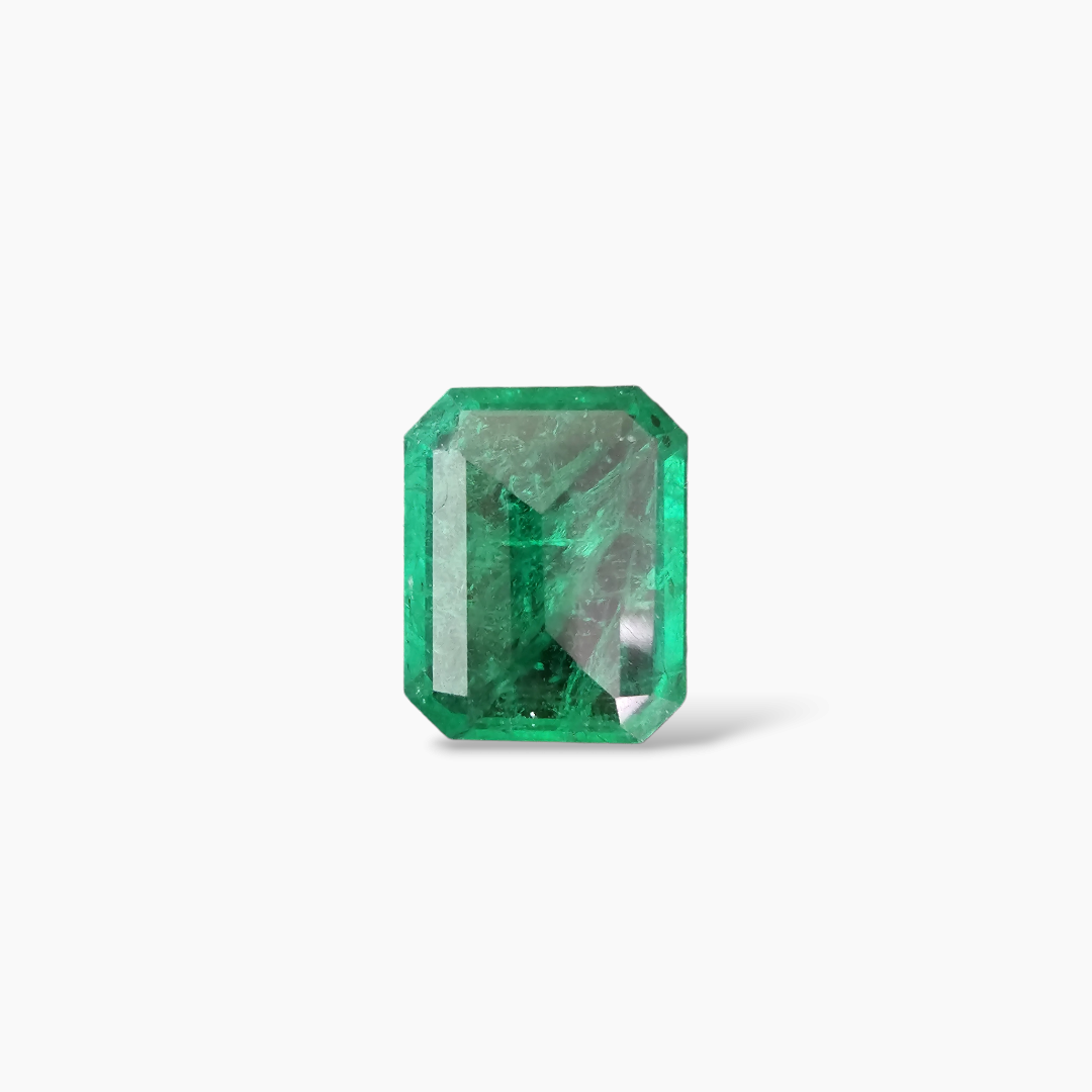 loose Natural Zambian Emerald Stone 4.78 Carats Emerald Cut 