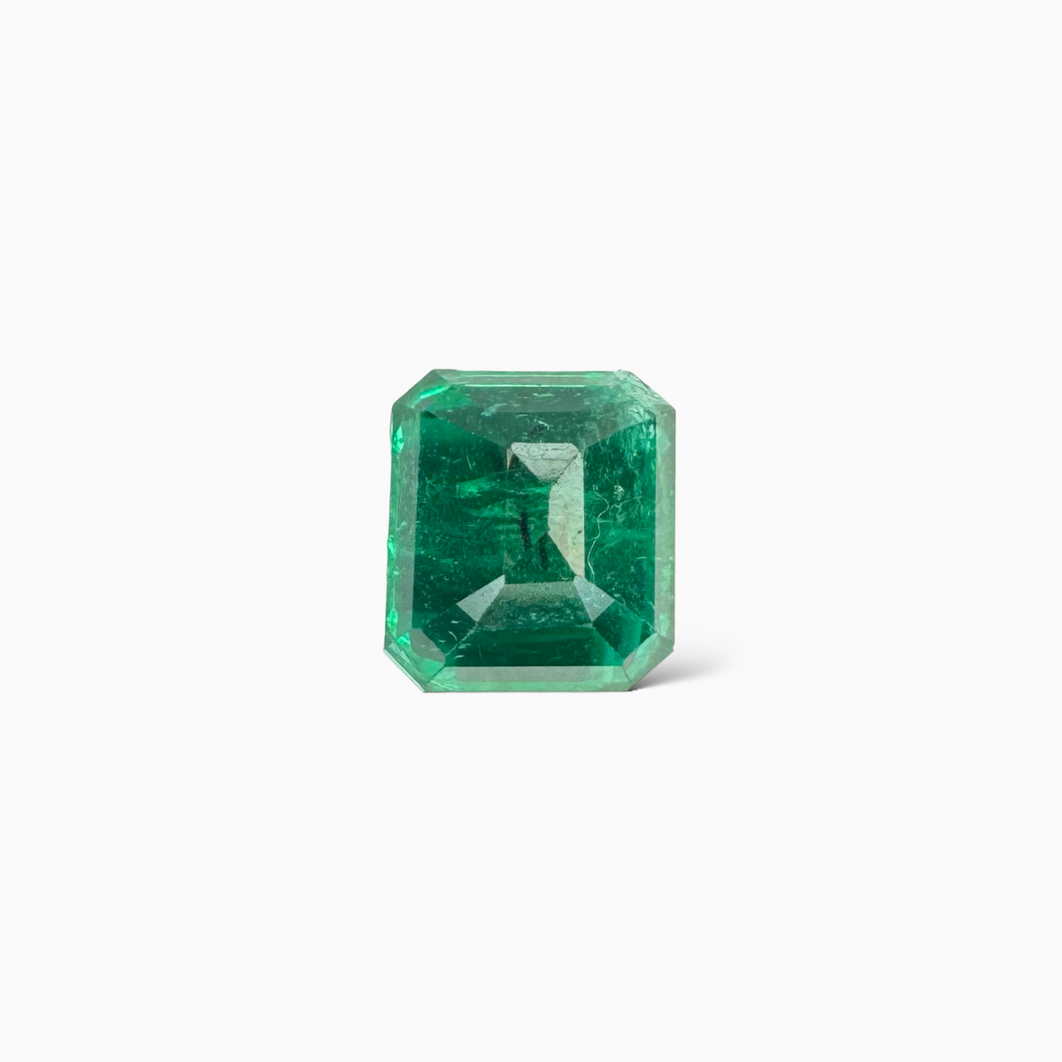 Natural Zambian Emerald Stone 4.85 carats  Emerald Cut 9.8x8.8 mm Aamil