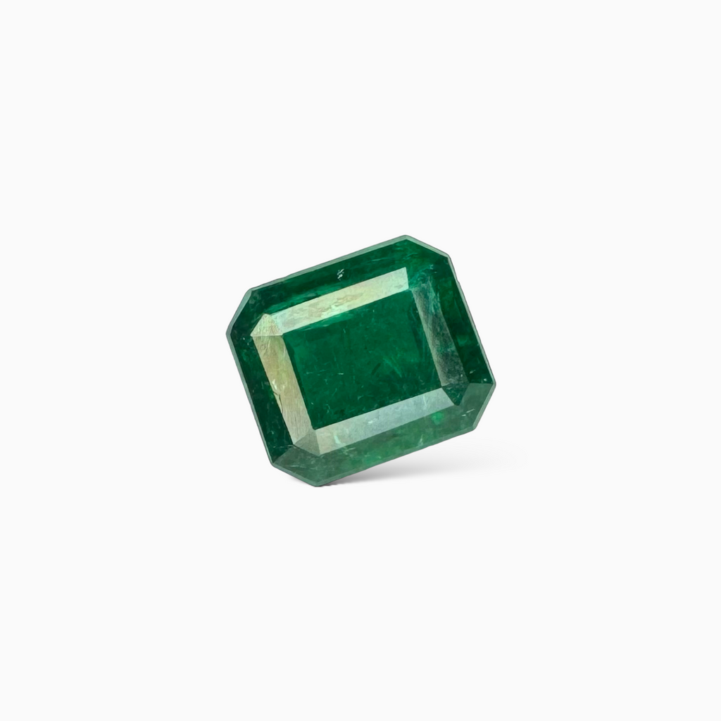 Natural Zambian Emerald Stone  4.37 carat  Emerald Cut  11.1x8.9mm