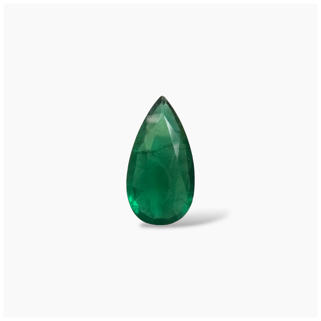 Natural Zambian Emerald Stone 5.00 Carats Pear Cut (18.5x9.7 mm )