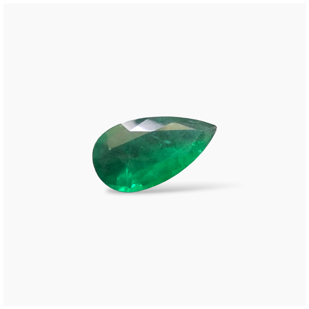 Natural Zambian Emerald Stone 5.00 Carats Pear Cut (18.5x9.7 mm )