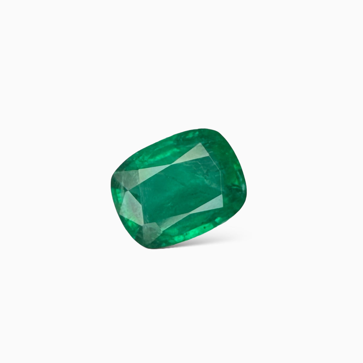 Natural Zambian Emerald Stone 5.13 carats Cusion Cut  12.5x10mm