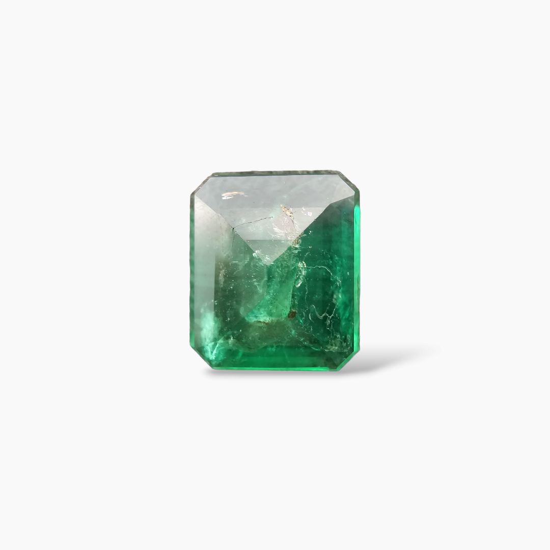 for sale Natural Zambian Emerald Stone 5.18 Carats Emerald Cut