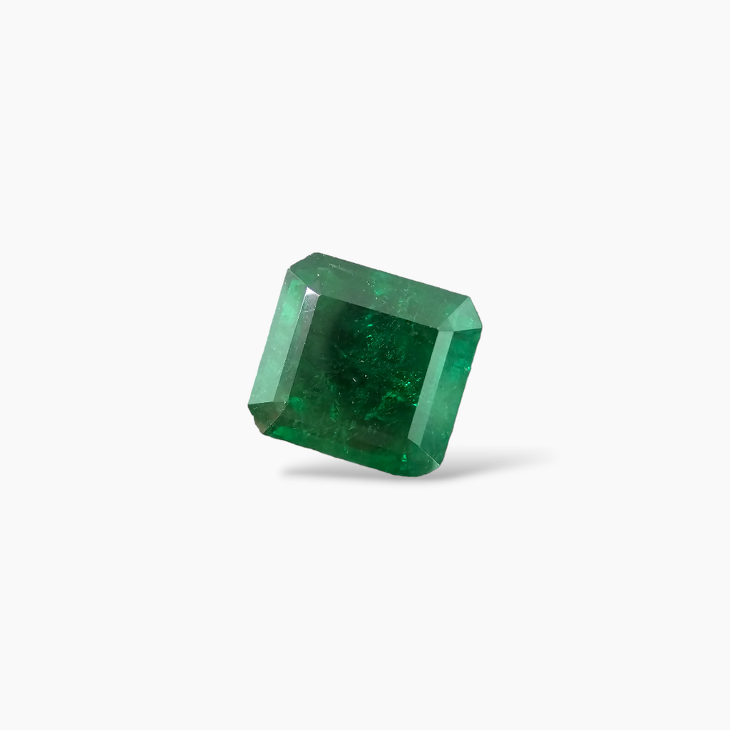 loose Natural Zambian Emerald Stone 5.25 Carats Emerald Cut