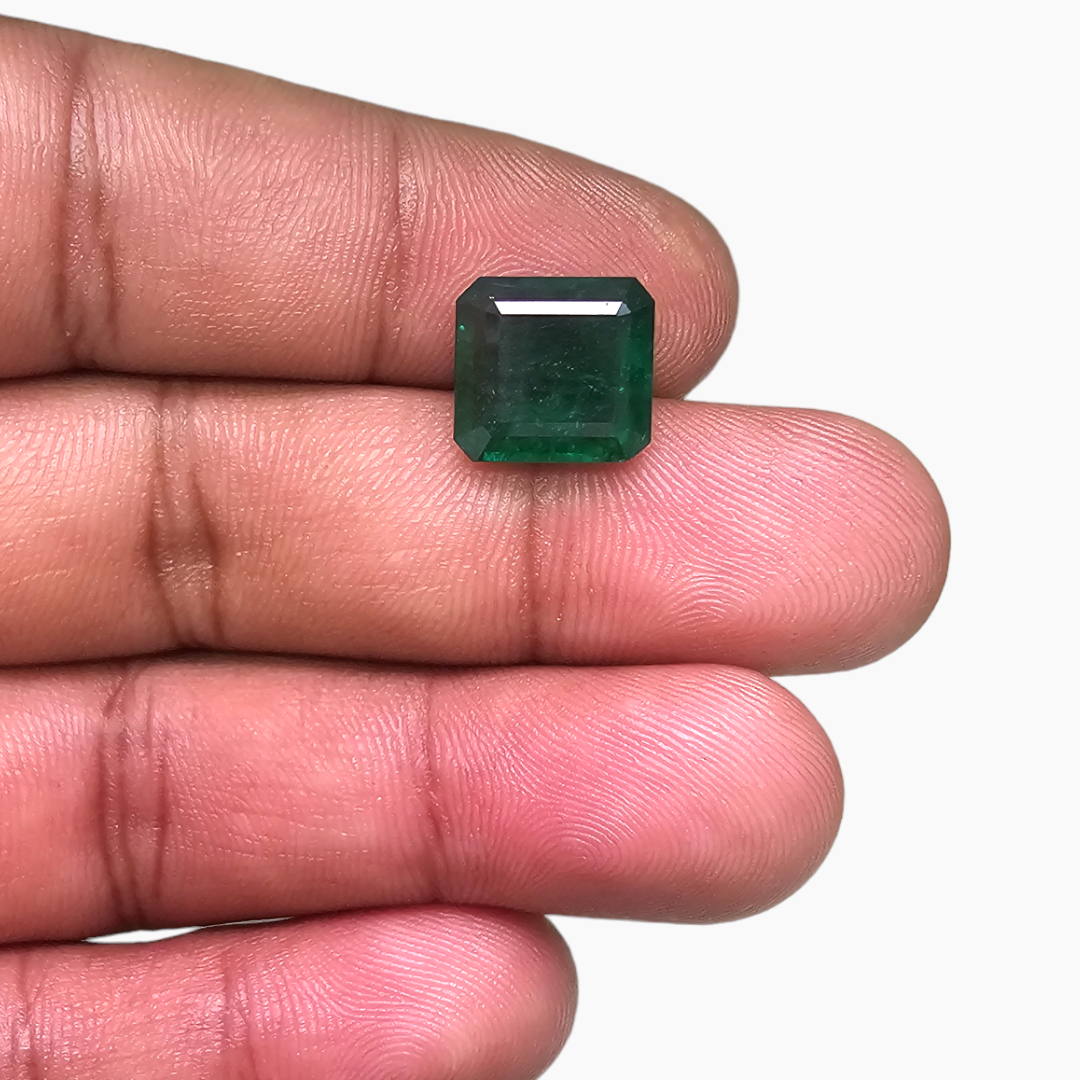 Natural Zambian Emerald Stone 5.25 Carats Emerald Cut