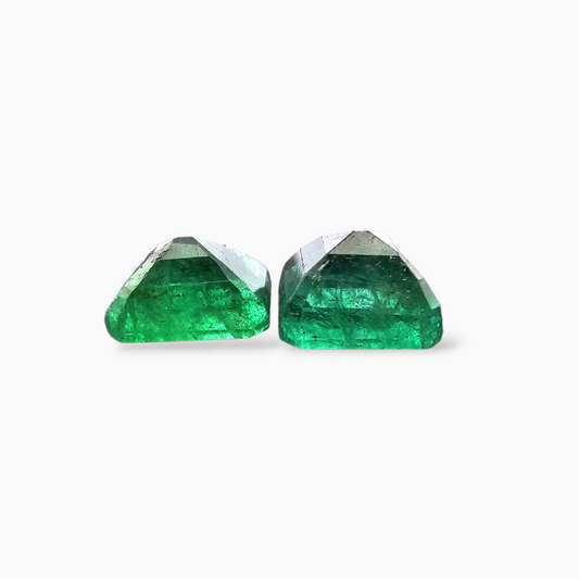 shop Natural Zambian Emerald Stone 5.36 Carats Emerald Cut Pair