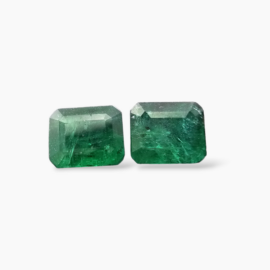 buy Natural Zambian Emerald Stone 5.36 Carats Emerald Cut Pair