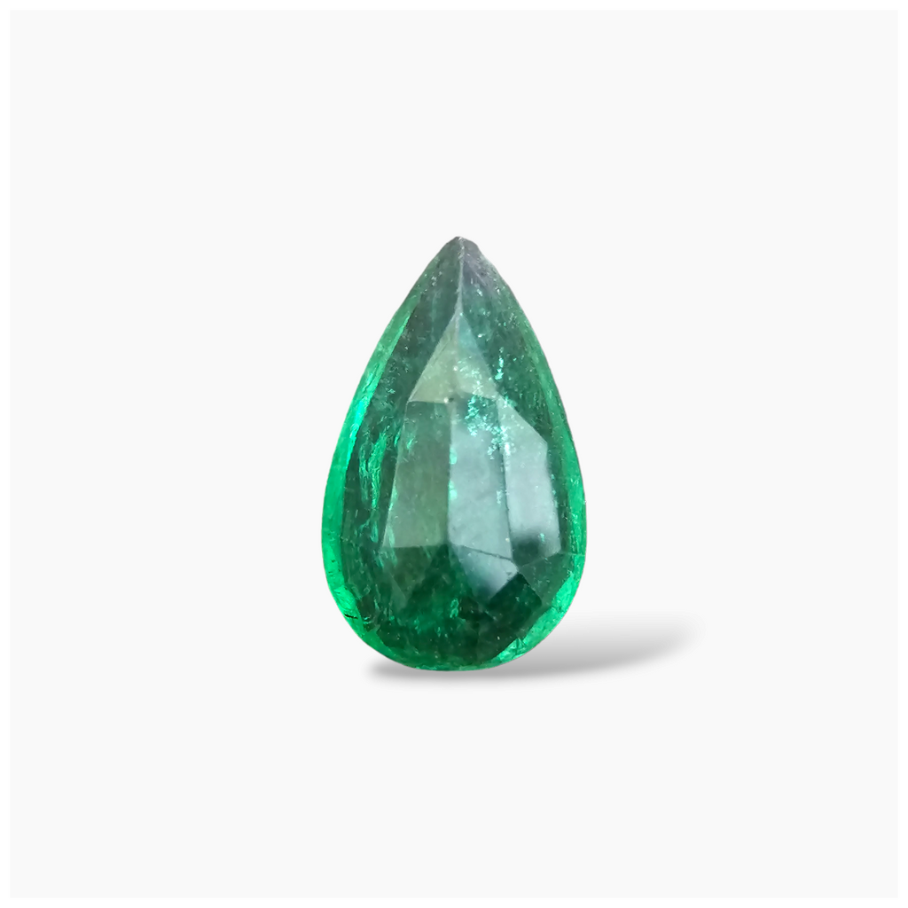 online Natural Zambian Emerald Stone 5.60 Carats Pear Cut (15.8x9.8  mm) 