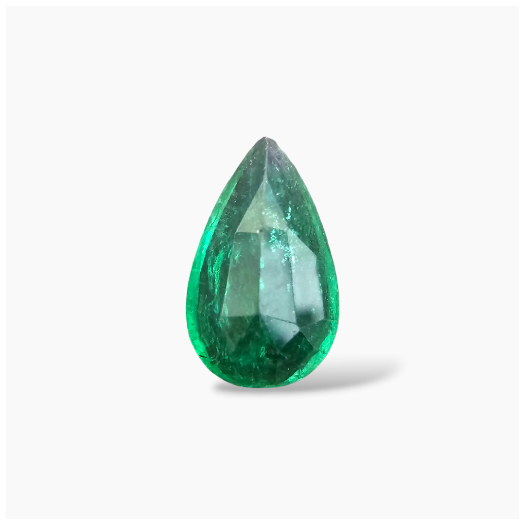 online Natural Zambian Emerald Stone 5.60 Carats Pear Cut (15.8x9.8  mm) 