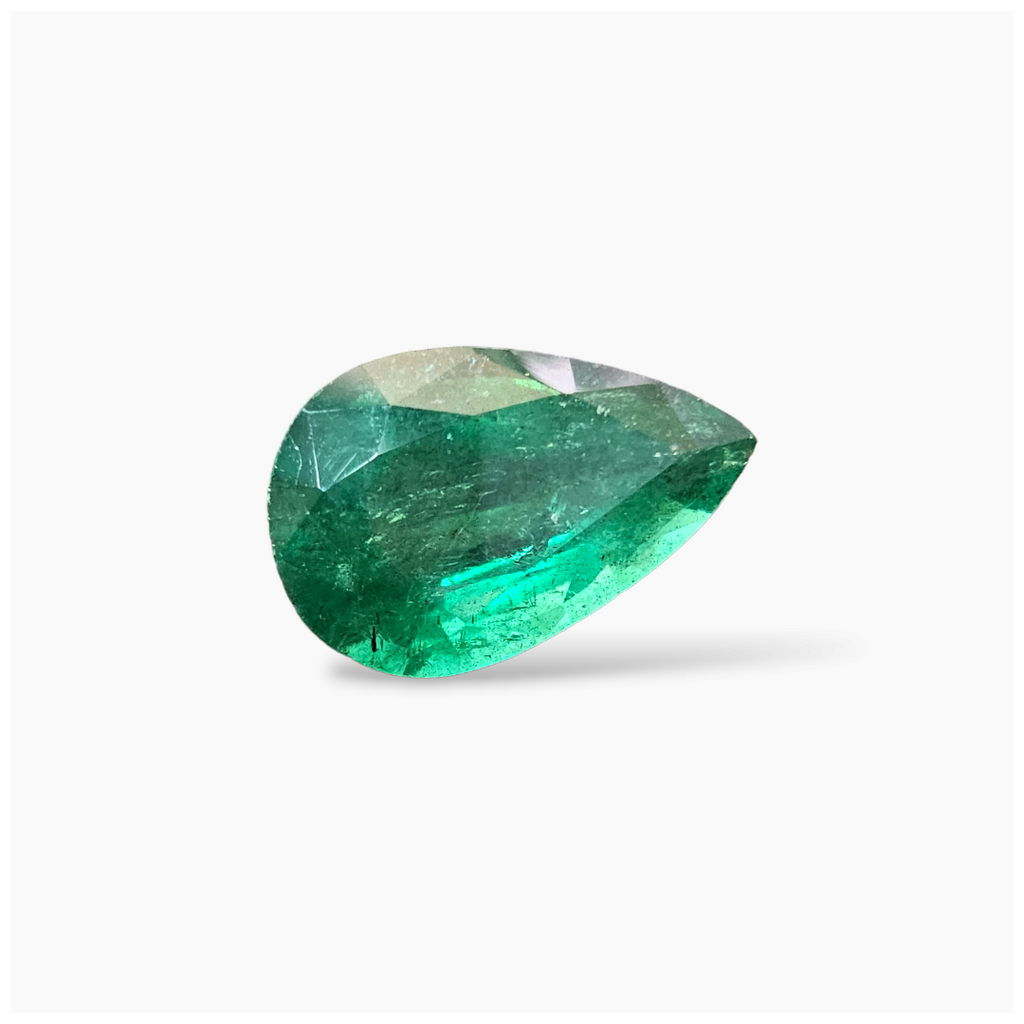 shop Natural Zambian Emerald Stone 5.60 Carats Pear Cut (15.8x9.8  mm)