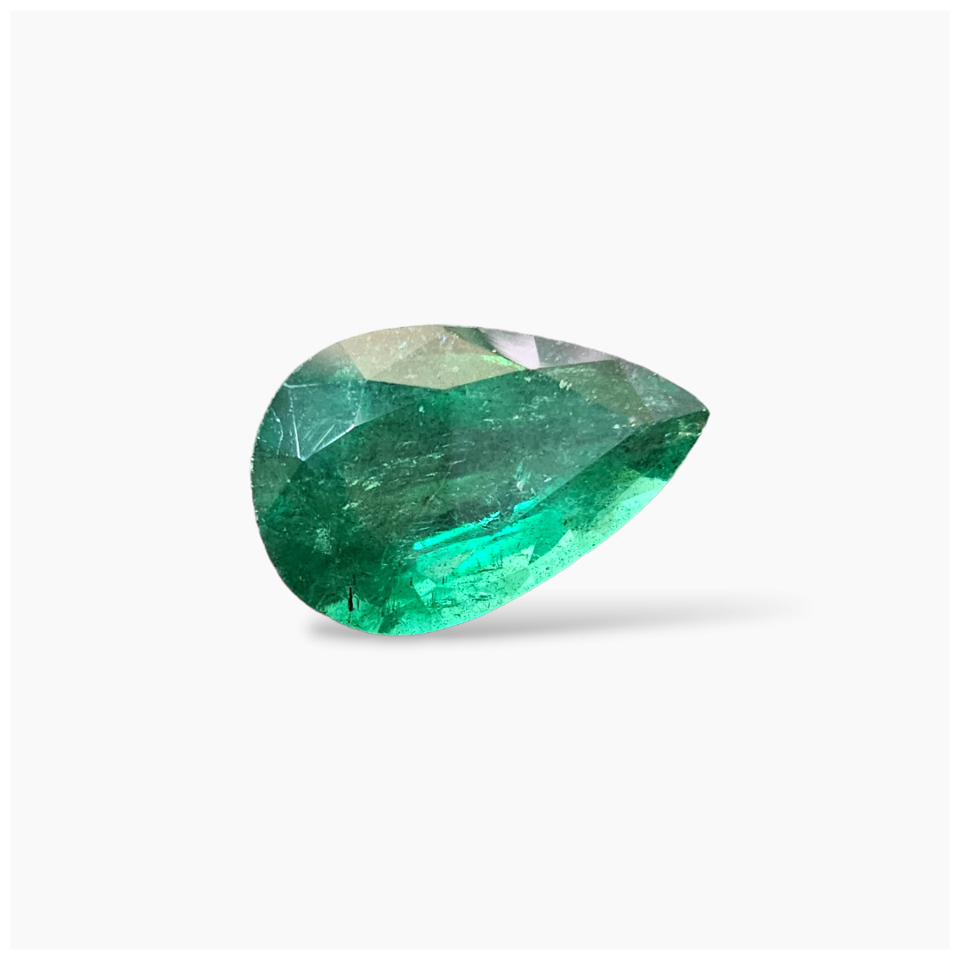 shop Natural Zambian Emerald Stone 5.60 Carats Pear Cut (15.8x9.8  mm)
