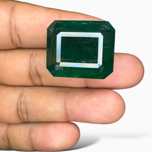 Natural Zambian Emerald Stone  53.64 carat  Emerald Cut  24x20mm