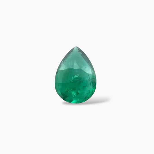 loose Natural Zambian Emerald Stone 6.01 Carats Pear Cut