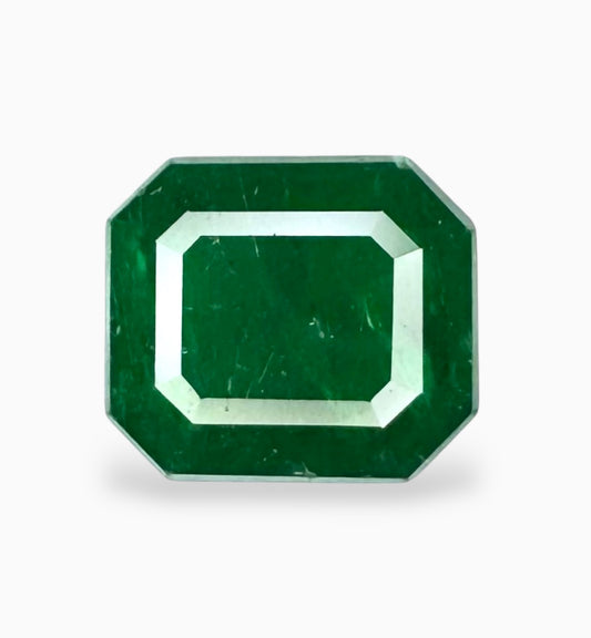 Natural Zambian Emerald Stone 6.16 Carats 12.2x10.6mm