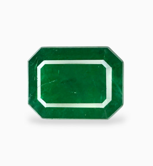 Natural Zambian Emerald Stone 6.21 Carats 13.5x10.1mm