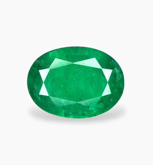 Natural Zambian Emerald Stone 6.28 Carats 14.1x10.5mm