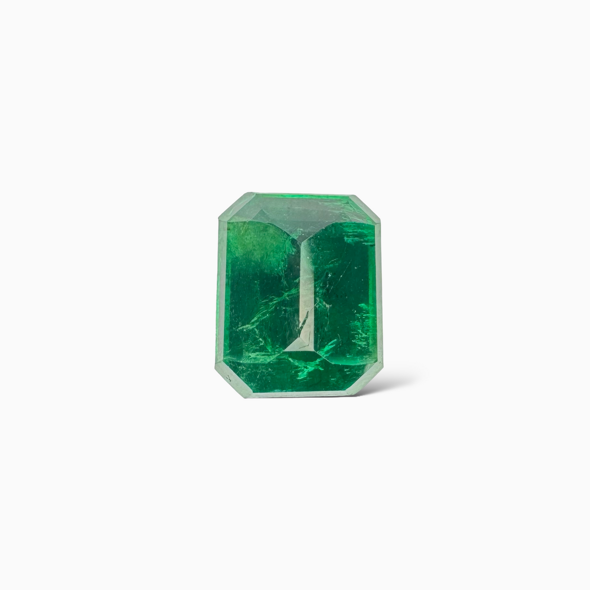 Natural Zambian Emerald Stone  6.29 carat  Emerald Cut  11x9 mm IDL Certified