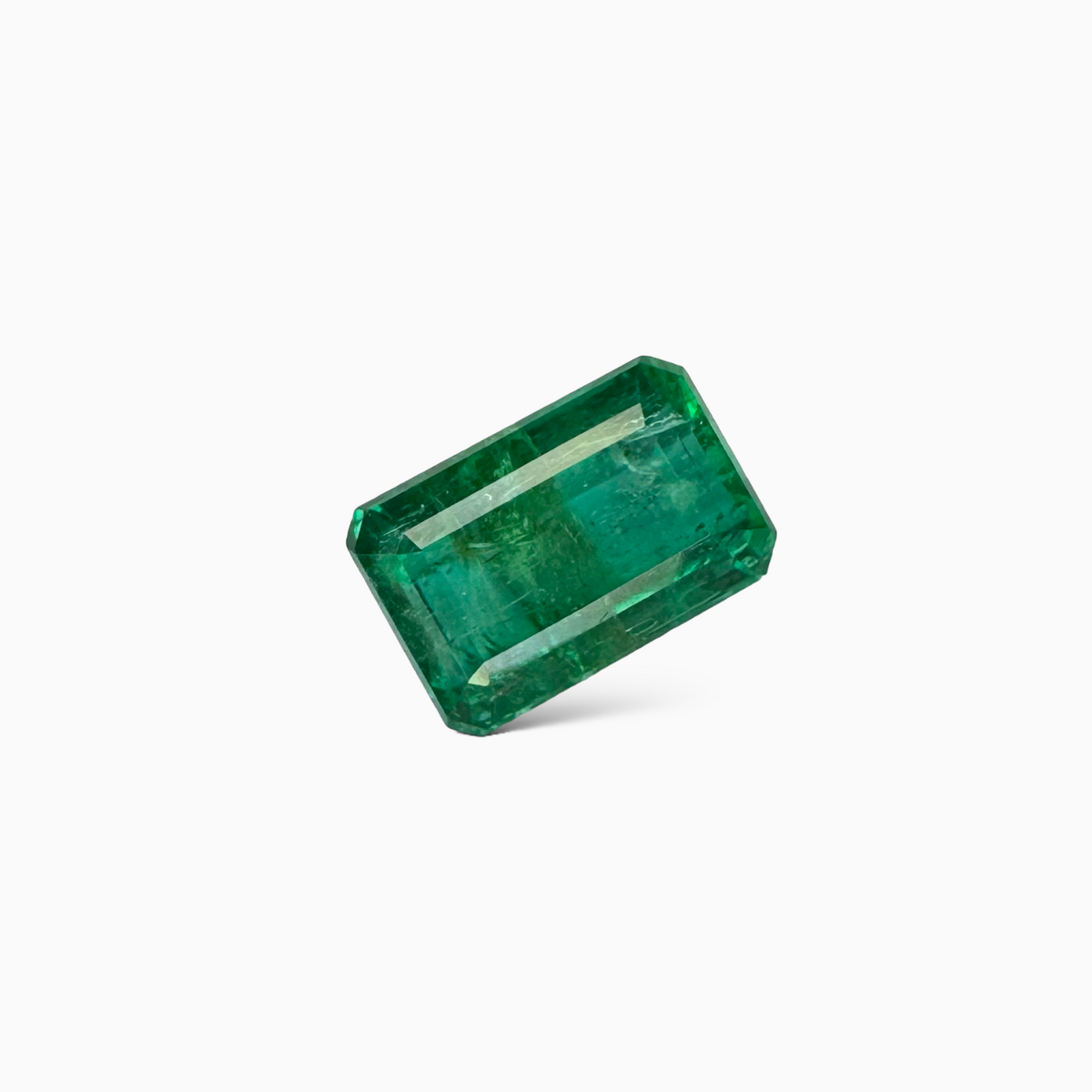 Natural Zambian Emerald Stone  6.36 carat  Emerald Cut  12.3x8.28x6.67mm