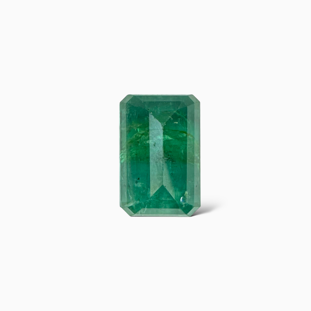 Natural Zambian Emerald Stone  6.36 carat  Emerald Cut  12.3x8.28x6.67mm