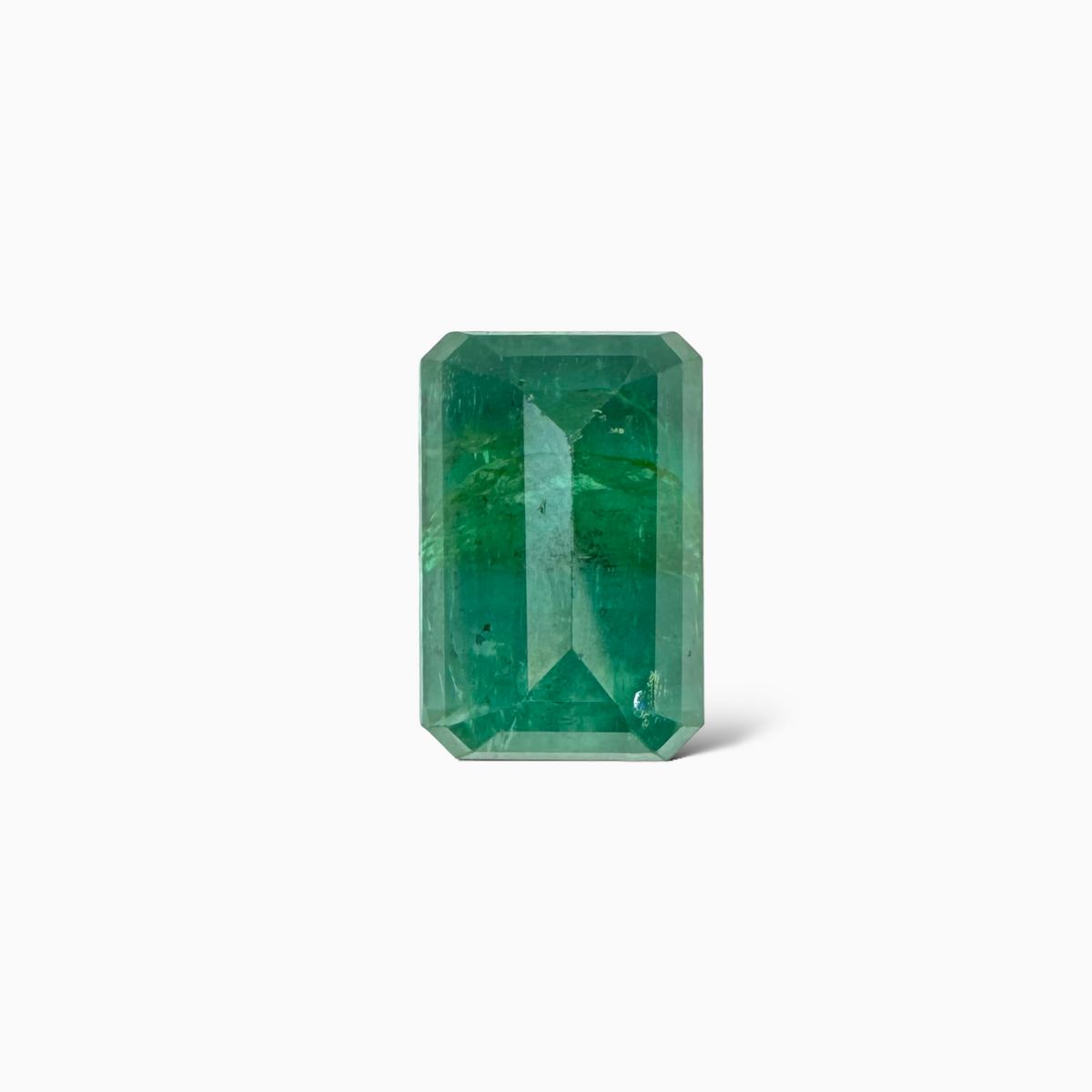 Natural Zambian Emerald Stone  6.36 carat  Emerald Cut  12.3x8.28x6.67mm