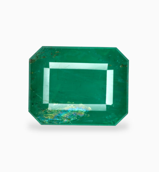 Natural Zambian Emerald Stone 6.57 Carats 12.1x9.5mm