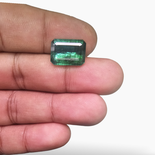 Natural Zambian Emerald Stone 6.64 Carats Emerald Cut ( 13.7x10 mm )\