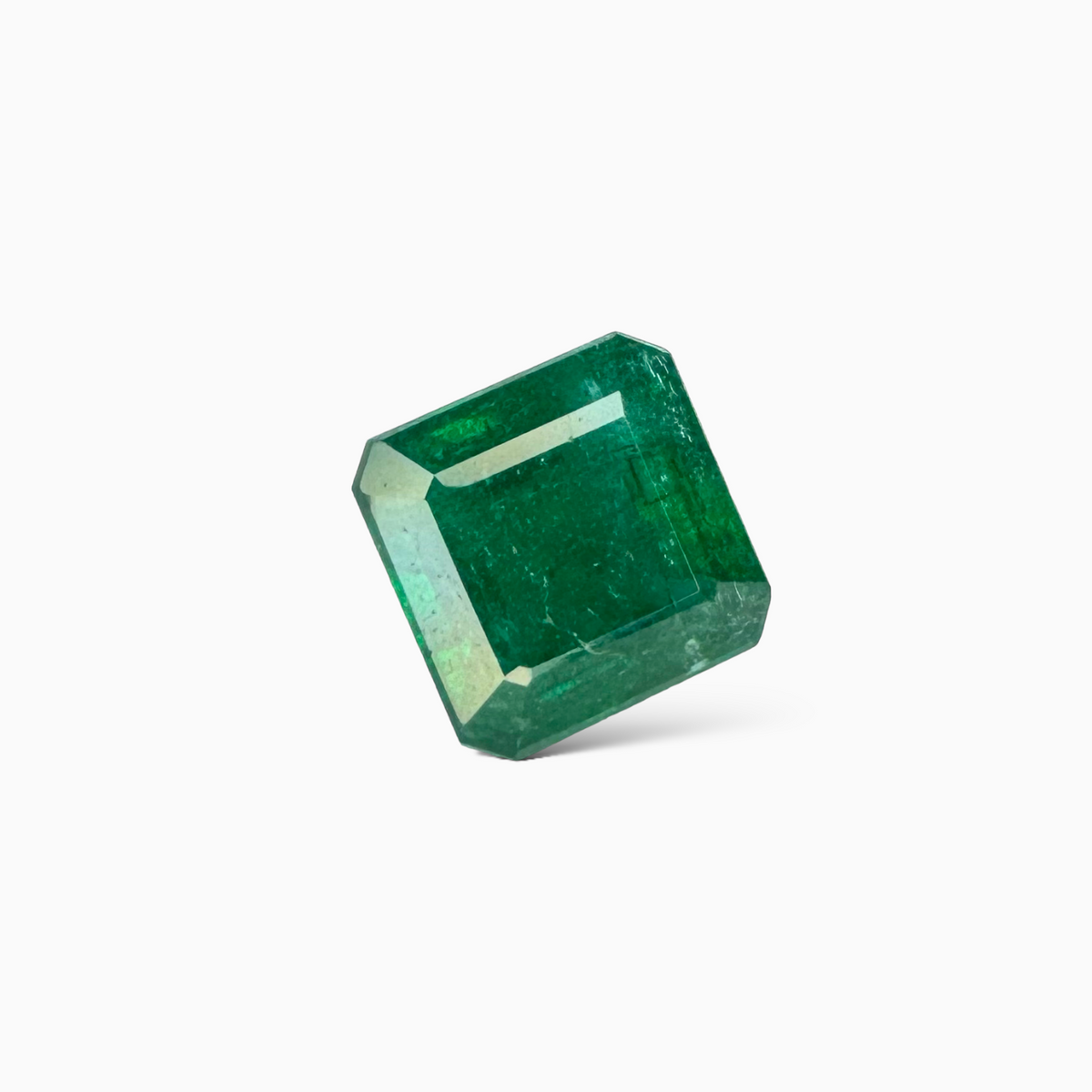 Natural Zambian Emerald Stone  6.82 carat  Emerald Cut  11x11 mm